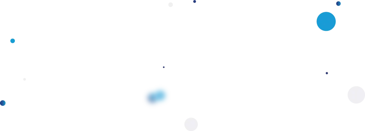 Illustration of blue and white bubbles
