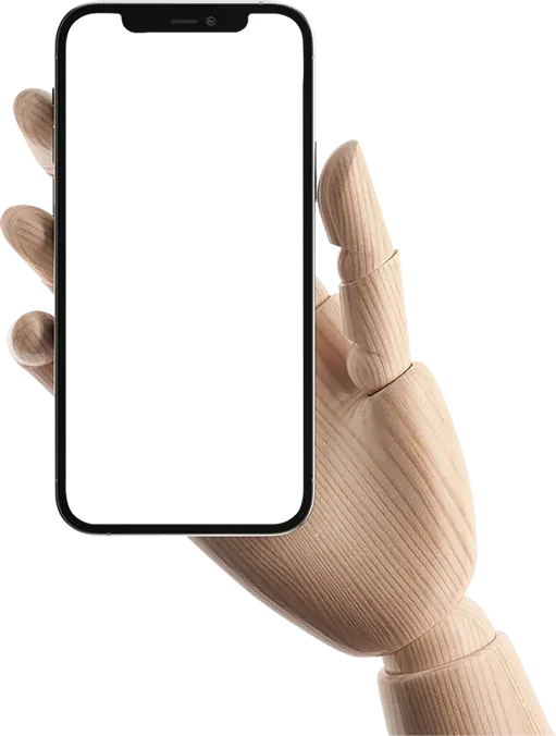 Illustration of mobile in hand